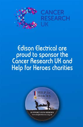Edison Electrical are proud to sponsor Cancer Research UK and Help For Heroes