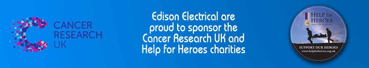 Edison Electrical sponsors Cancer Research UK and Help for Heroes